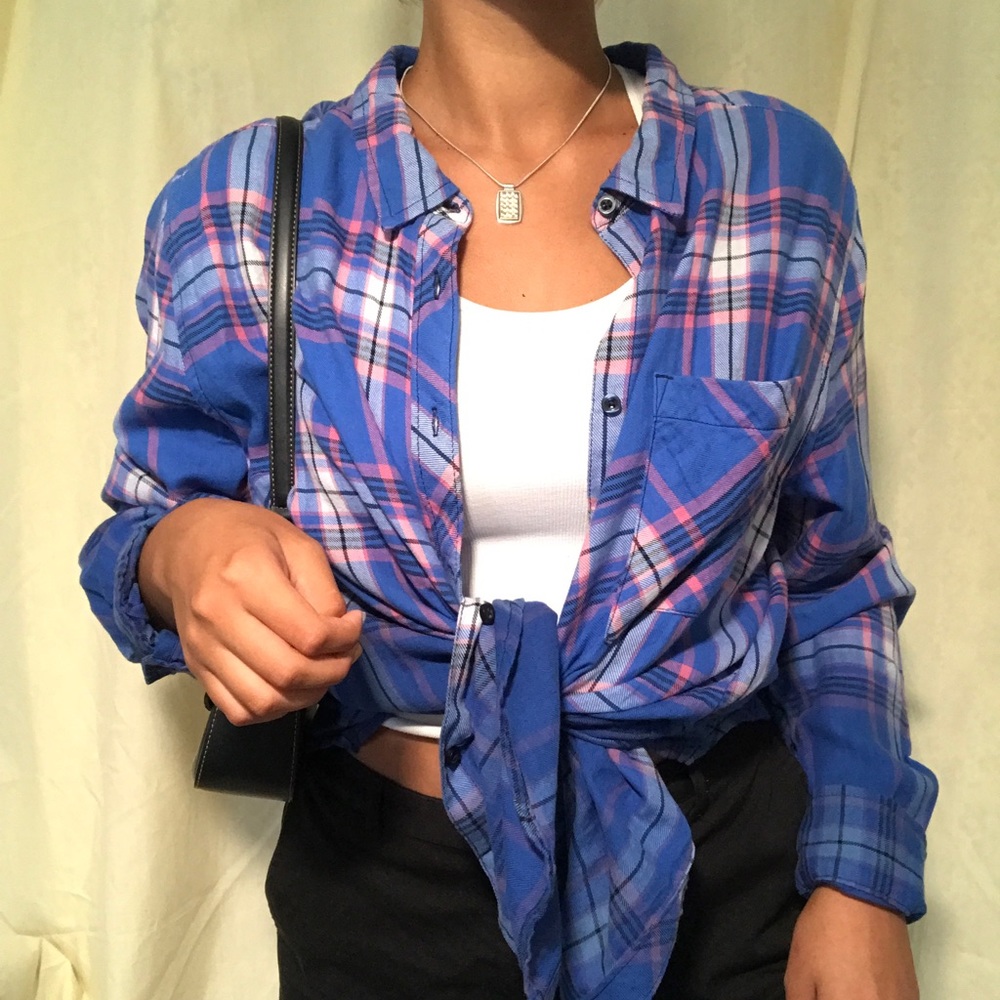 Blue/pink Flannel
